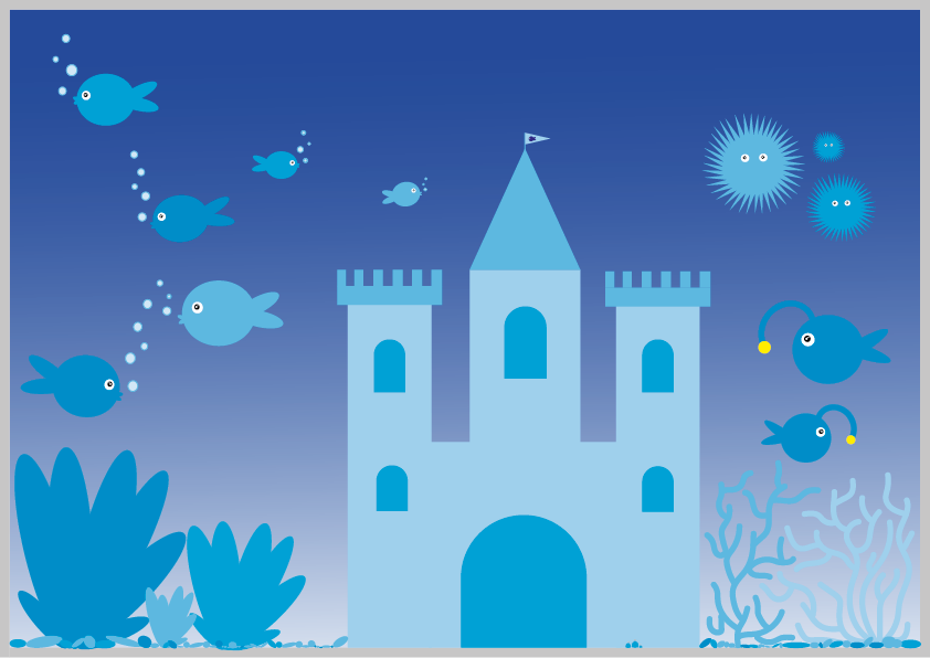 Aquarium in Illustrator